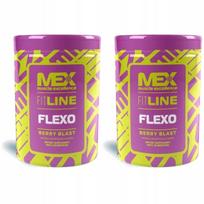 Kolagenas sąnariams MEX NUTRITION Flexo su gliukozaminu ir chondroitinu, 400g, uogų skonio, 2 vnt.