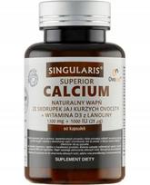 Maisto papildas Singularis Superior Calcium + Vitamin D3 iš lanolino, 60 kapsulių