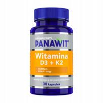 Vitaminai Panawit D3 + K2, 30 kapsulių