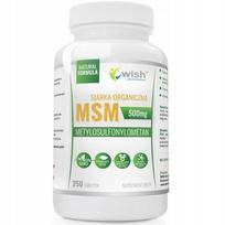 Maisto papildas Wish Organic Sulfur MSM 500mg 250 tabletės