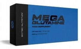 Amino rūgštys SCITEC MEGA GLUTAMINE 1400mg, 120 kapsulių