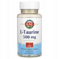 Maisto papildas KAL L-taurine 500 mg, 60 tabletčių