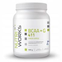 Aminorūgštys BCAA + Glutamin 4:1:1 500g vaisių skonio