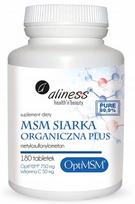 Maisto papildas Aliness Opti MSM su vitaminu C, 180 tablečių