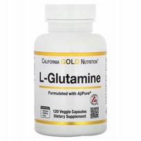 Maisto papildas California Gold Nutrition L-glutamine AjiPure, 120 kapsulių