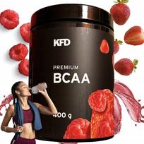 Aminorūgštys KFD Premium BCAA 2:1:1 400g braškių aviečių, 80 porcijų