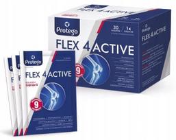 Kolageno papildas Protego Flex 4 Active, 30 paketėlių, apelsinų skonio