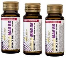 Maisto papildas OLIMP Chela-Mag B6 Shrink Shot 3 x 25 ml, magnis ir kalis