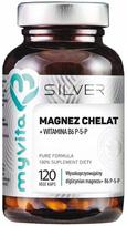 Maisto papildas MYVITA Magnesium Chelate + Vitamin B6 P-5-P, 120 kaps.
