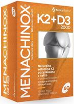 Maisto papildas XENICO Menachinox vitamin K2 + D3 2000, 60 kapsulių