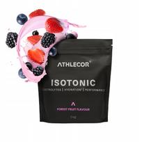 Izotoniniai milteliai ATHLECOR 1 kg 2:1 gliukozė-fruktozė, miško uogų skonio