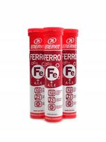 Geležies papildas Enervit ferro, 3 x 20 šnypščiančių tablečių