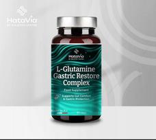 Maisto papildas L-Glutamine Gastric Restore Complex 90 kaps. su L-glutaminu, cinku ir alaviju