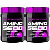 Aminorūgščių tabletės SCITE Amino 5600, 200 vnt, EAA BCAA, raumenų palaikymui