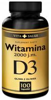 Vitaminas D3 2000 IU, 100 kapsulių