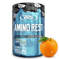 Amino rūgštys Real Pharm Amino Rest 500 g, apelsinų skonio