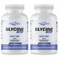 Maisto papildas GLYCINE 900mg 120 kapsulių, 2 vnt.