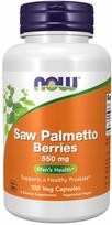 Maisto papildas NOW Foods Saw Palmetto Berries 550mg, 100 kaps.