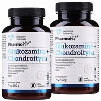 Maisto papildas Pharmovit Glucosamine Chondroitin MSM Hyaluronic Acid 150g, 2 vnt.