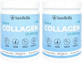 Kolageno milteliai SanBella FISH, 2 x 300 g, 10000 mg, sąnariams ir raumenims