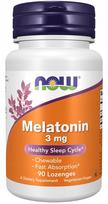 Maisto papildas NOW Foods Melatonin 3 mg su vitaminu B6, 90 pastilių