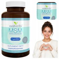 Maisto papildas MEDVERITA MSM Organic Sulphur OptiMSM 500 mg 120 kaps.