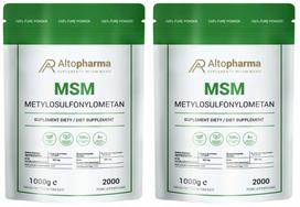 MSM 1 kg ekologiškos sieros milteliai sąnariams, 2 vnt., AltoPharma