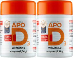 Vitaminas D3 ApoD3 Forte 2000, 60 kapsulių