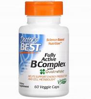 Maisto papildas Doctor's Best Fully Active B-Complex 60 kapsulių
