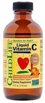 Vaikų skystas vitaminas C ChildLife, 118 ml, apelsinų skonio