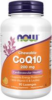 Maisto papildas NOW Foods CoQ10 200mg lecitinas, vitaminas E, 90 kapsulių