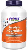Maisto papildas NOW Foods Acetyl L-Carnitine 500mg 200 kapsulių