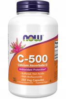 Maisto papildas NOW Foods Vitamin C-500 Calcium Ascorbate-C, 250 kapsulių