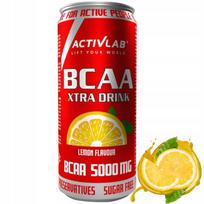 Amino rūgščių gėrimas ACTIVLAB BCAA XTRA 5000mg be cukraus 330 ml citrinų skonio