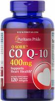 Maisto papildas Puritan's Pride CoQ10 400mg, 120 kapsulių