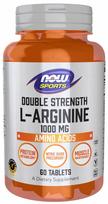 Maisto papildas NOW FOODS L-Arginine 1000 mg, 60 tabletės, 2 vnt.