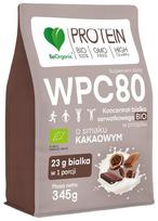 Baltyminiai milteliai BeOrganic WPC 80 BIO su kakavos skoniu