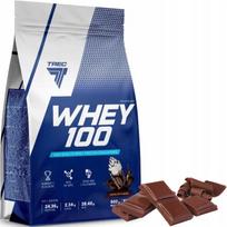 Baltyminiai milteliai WPC Trec Whey 100 900g šokolado skonio
