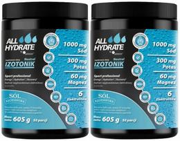 Izotoninis gėrimas AllHydrate Neutral 605g, 2 x 50 porcijų