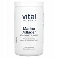 Jūrinis kolagenas Vital Nutrients, I ir III tipas, 300 g