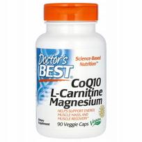 Maisto papildas Doctor's Best L-carnitine su kofermentu Q10 ir magniu, 90 kapsulių