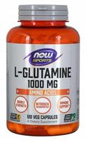 Maisto papildas NOW FOODS L-Glutamine, 120 kapsulių, 2 vnt.