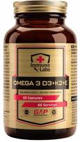 Maisto papildas Immune-Labs OMEGA 3 D3+K2+E, 60 kapsulių