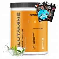 Aminorūgštis nowmax L-GLUTAMINE 500 g su vitaminu B6