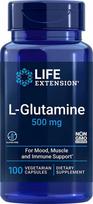 Maisto papildas L-Glutamine 500 mg, 100 kaps., Life Extension