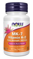 Vitaminų K-2 MK-7 300 mcg 60 kapsulių NOW Foods