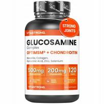 Maisto papildas sąnariams Vitastrong GLUCOSAMINE complex 6 in 1 su chondroitinu 500 mg, 120 kaps.