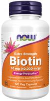 Maisto papildas NOW Foods Extra Strength Biotin 10 mg, 120 kapsulių
