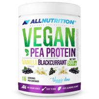 Žirnių baltymai ALLNUTRITION VEGAN PEA PROTEIN 500g, vanilės ir serbentų skonio
