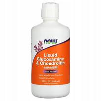 Skaidrusis skysčio gliukozaminas, chondroitinas ir MSM Now Foods, 946 ml